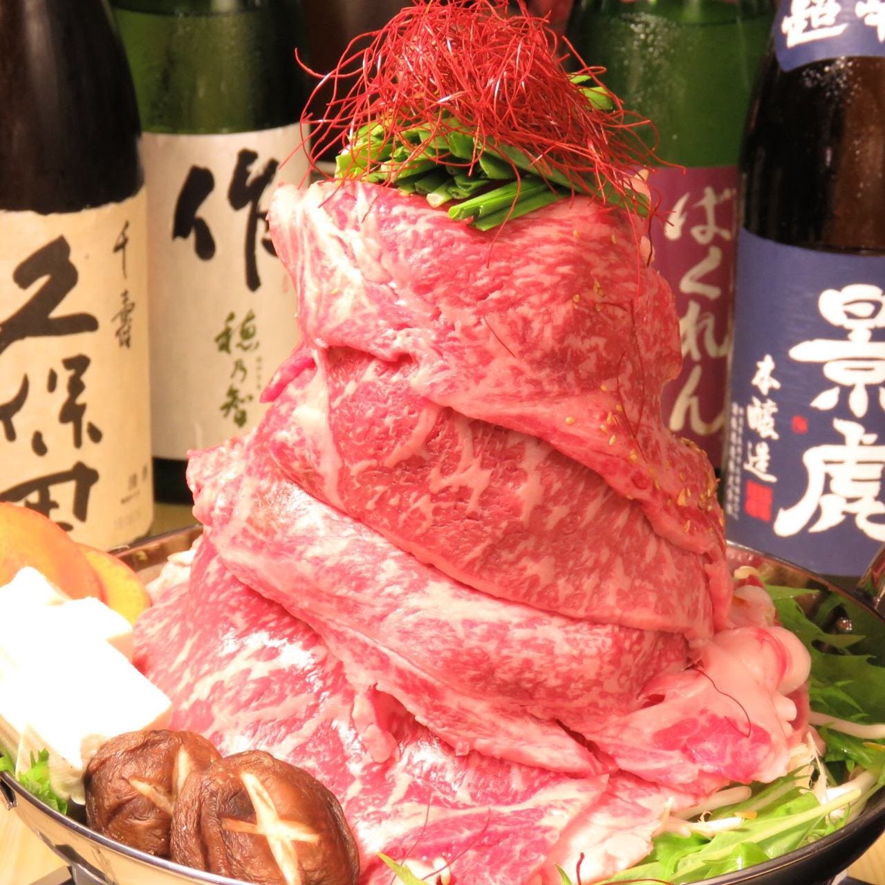 選べる贅沢 5種類の鍋プラン 博多もつ 肉トロロ 地鶏 すき焼き 海鮮鍋 9品 3h飲み放題付き3500円の詳細 しゃぶしゃぶ食べ放題 完全個室 肉庵 和食の故郷 船橋本店 船橋 西船橋 居酒屋 ぐるなび