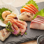 北海道といえば海鮮　旬の鮮魚を
お刺身で！