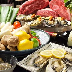 2時間飲み放題付コース多数!牡蠣・水晶焼き・美酒鍋を楽しめる