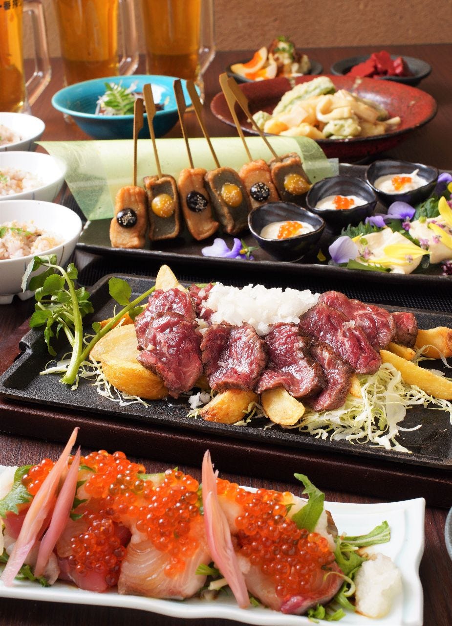 イチ押し 京のおばんざいや京生麩湯葉 メインは鉄板ステーキの京三昧美食コースの詳細 京鴨一羽買いと京のおばんざい 市場小路ジェイアール京都伊勢丹店 京都駅 居酒屋 ぐるなび