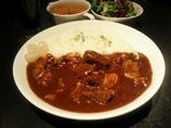 ランチ限定☆自家製牛すじカレー！