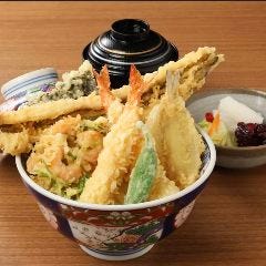【江戸前天丼　天ぷら7品】 ランチタイムのみのご提供です。