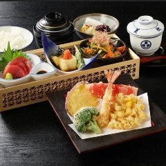 【美彩コース　天ぷら5品】 バラエティーにいろいろ楽しめるメニューです。