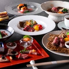 《Xmasランチ2025》京鴨、鰆、車海老、自家製メンチカツ、仙台牛厳選部位炭焼き等8品■10,000円