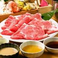 銀座しゃぶ輝 銀座駅前 完全個室 すき焼き しゃぶしゃぶ専門店_A4A5黒毛和牛【150g】+国産豚【180g】《すき焼orしゃぶ》4,900円【お席90分|ランチ&17時半迄】