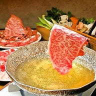 銀座しゃぶ輝 銀座駅前 完全個室 すき焼き しゃぶしゃぶ専門店_銘柄国産黒毛和牛付きランチセット 【新鮮産直野菜と珍しいキノコが食べ放題】+ソフトドリンク飲み放題