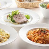 パスタが選べる充実ランチ♪土日祝限定ランチは特にオススメ