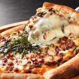 納豆マルゲリータピザ