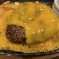 半個室×ステーキ&ハンバーグ STEAK HOUSE sandbar 辻堂海岸_2h飲み放題付【人気!!チーズハンバーグコース 】前菜、サラダ、スープなど7品6,000円