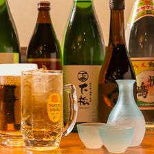 厳選日本酒など豊富なラインナップ！