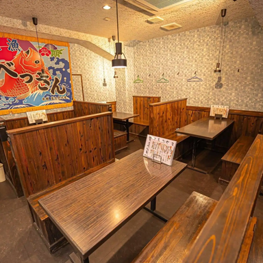 居酒屋 えべっさん_【テーブル席:~29名様】少人数から大人数まで!自由度の高い広々とした空間