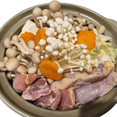 旅サロン 海っ子八戸_青森地鶏 シャモロック鍋(八戸せんべい付き) 2人前