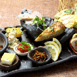 福島金魚自慢の前菜たち。盛合せでも、単品でもお楽しみ頂けます