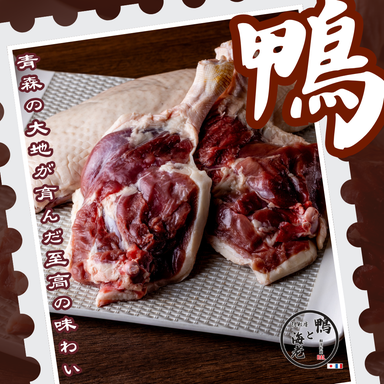 【松阪牛×鴨と海老】隠れ房 鴨と海老 八王子店_産地直送青森県産『生鴨』をご提供いたします
※フランス原産のバルバリー種