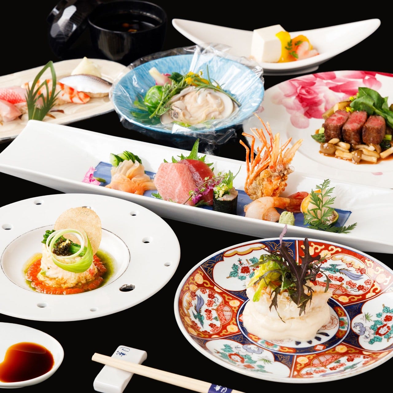 季節素材を使用した寿司会席
日本の四季を華月で堪能ください。