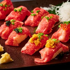 極上の肉寿司5種盛り(10貫）