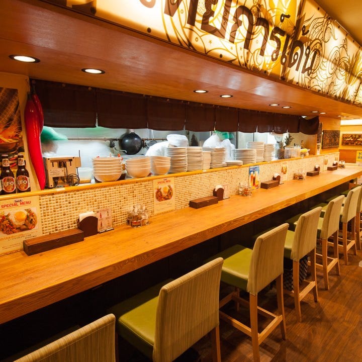 タイガーデン 渋谷店のカウンター席