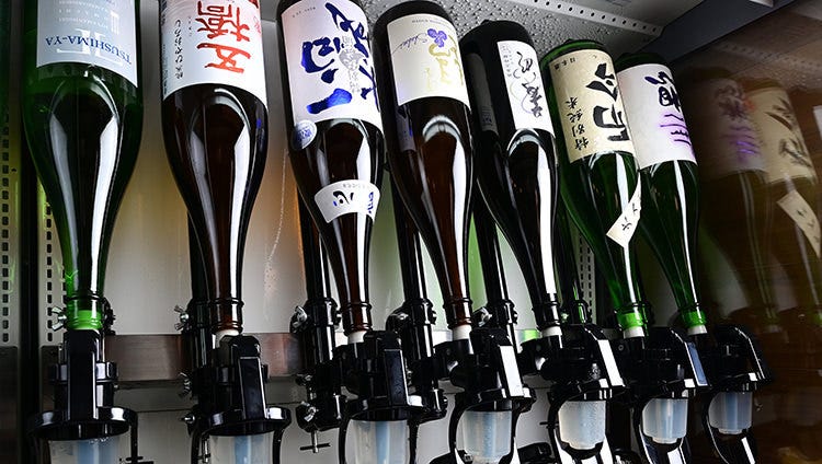 日本酒の取り揃えは金山エリア随一。全国各地の稀少な銘柄も◯ 