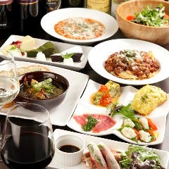 コースのお料理一例です。