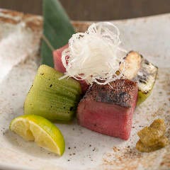 名物！極厚牛タンの炭焼き