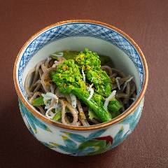 シラスと菜の花の潮蕎麦