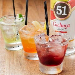 多彩なフレーバーのカイピリーニャ。ぜひ一度お試しください。