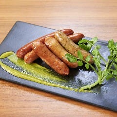 ソーセージ5種盛り グリーンマスタードで召し上がれ♪