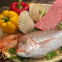 黒毛和牛 海鮮 鉄板焼き 韋駄天 本八幡_厳選食材で愉しむ鉄板焼き