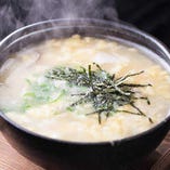 鶏ガラ白湯スープ雑炊
