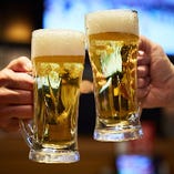 【鳥メロで乾杯】
焼鳥といえばビール！お手頃価格でご提供中