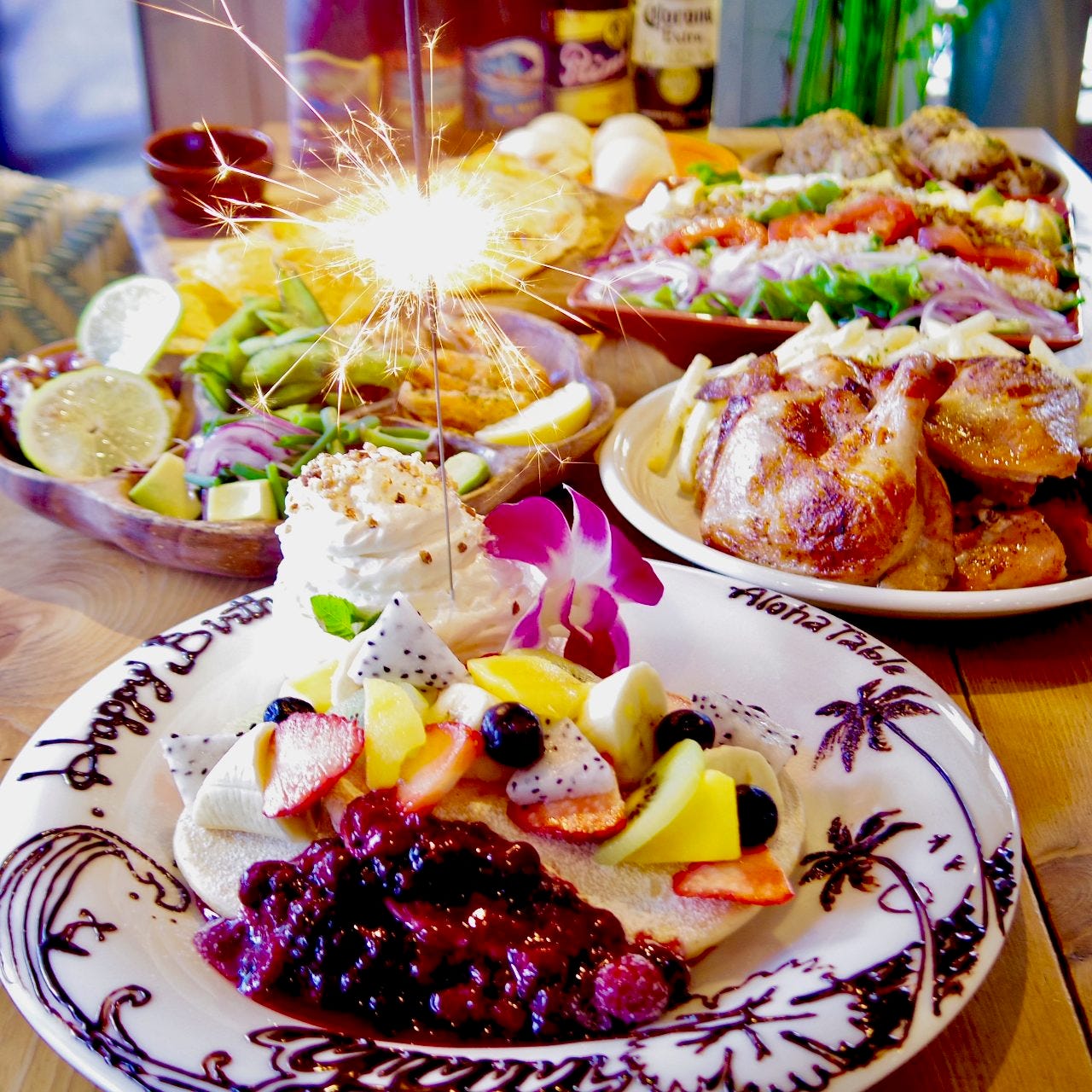 アニバーサリーパンケーキの詳細 Aloha Table Hawaiian Cafe Dining 静岡 カフェ ぐるなび