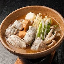 ～加賀屋料理の一例～カジカ鍋(なべこわし)