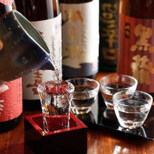 こだわりの日本酒の数々…