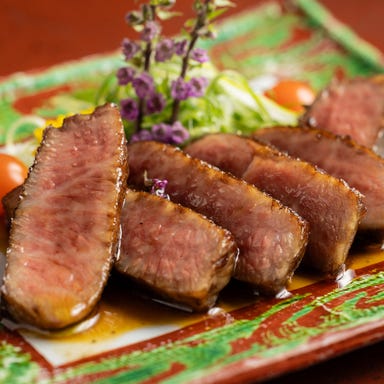 食堂 カヤノナギ_みすじと九条葱の網焼き すき焼き仕立て