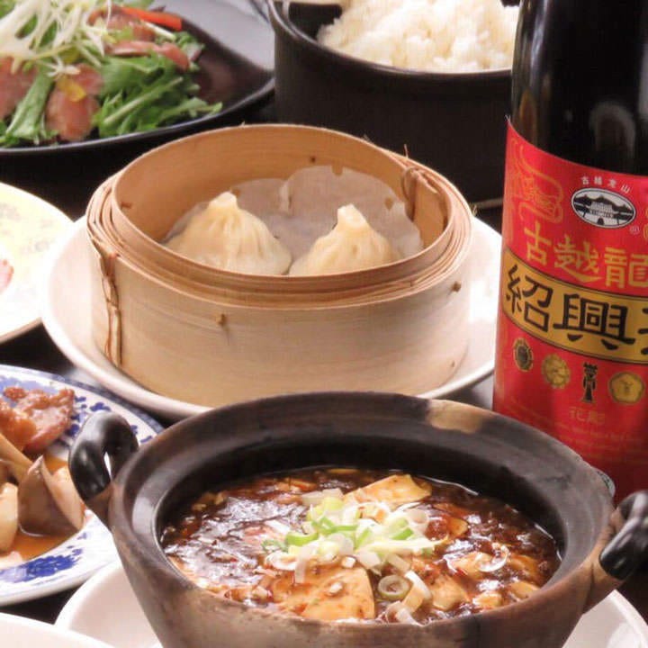 ドランクドラゴン チャイニーズキッチン立川の麻婆豆腐が置かれている様子