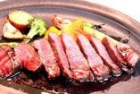 熊本県産黒毛和牛ランプのステーキ