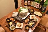 ◆比内地鶏の鍋パーティーコース◆お料理6品