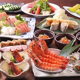 各種宴会に！
鰻と旬の刺身5種盛りの料理長特選コース