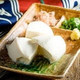 冷たい手作り豆腐