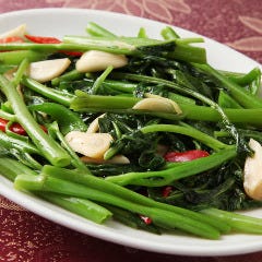 空芯菜炒め 隠れ家居酒屋ダイニング 食べ放題 SITA 中目黒本店_空芯菜炒め