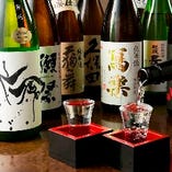 旨い肴と鮨に合う日本酒を厳選して仕入れてお待ちしております