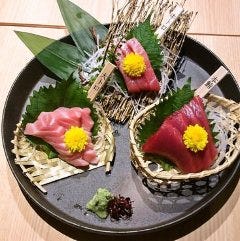 生本まぐろ三点盛り