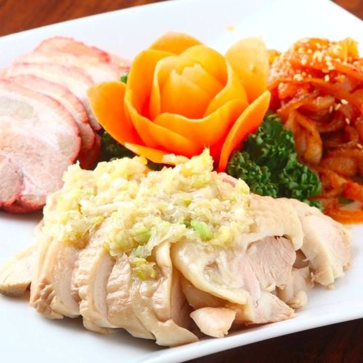 三種前菜の盛り合わせ