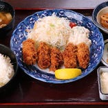 広島産カキフライ定食