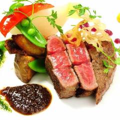 黒毛和牛の炙りステーキ～刻み山葵添え～