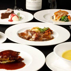 しっかり食べたい方には6600円フレンチコースがお薦め♪