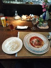 煮込みハンバーグです。