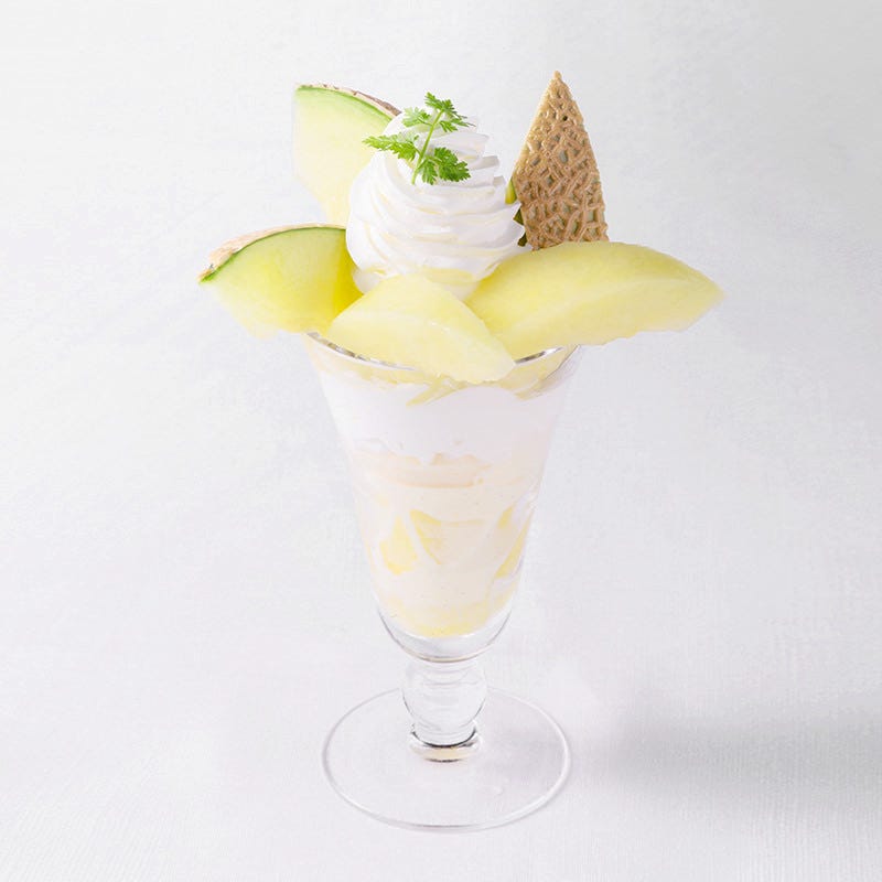 日本橋 千疋屋総本店 池袋西武店のマスクメロンパフェ