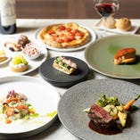 12/2～1/4【イタリアン】目の前で焼く薪焼きPIZZA＆選べるパスタとメイン、冬のドルチェなど全5品◆7800円