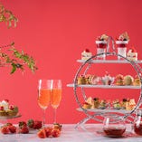 平日【レストランバー】《ストロベリーアフタヌーンティー》スイーツ&セイボリー＋カフェフリー◆4800円